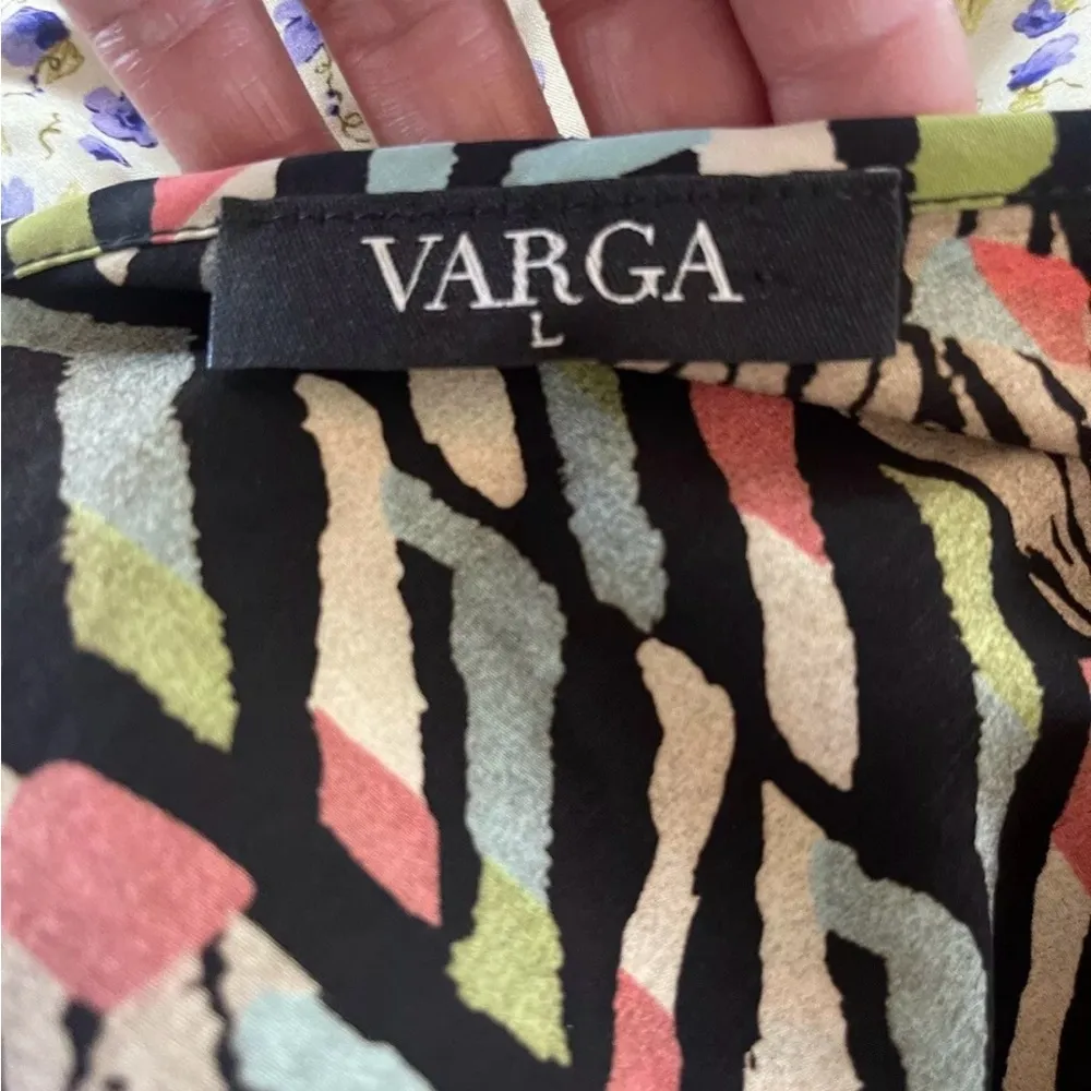 Varga shift midi boho dress balloon sleeve size L Size L - Image 5