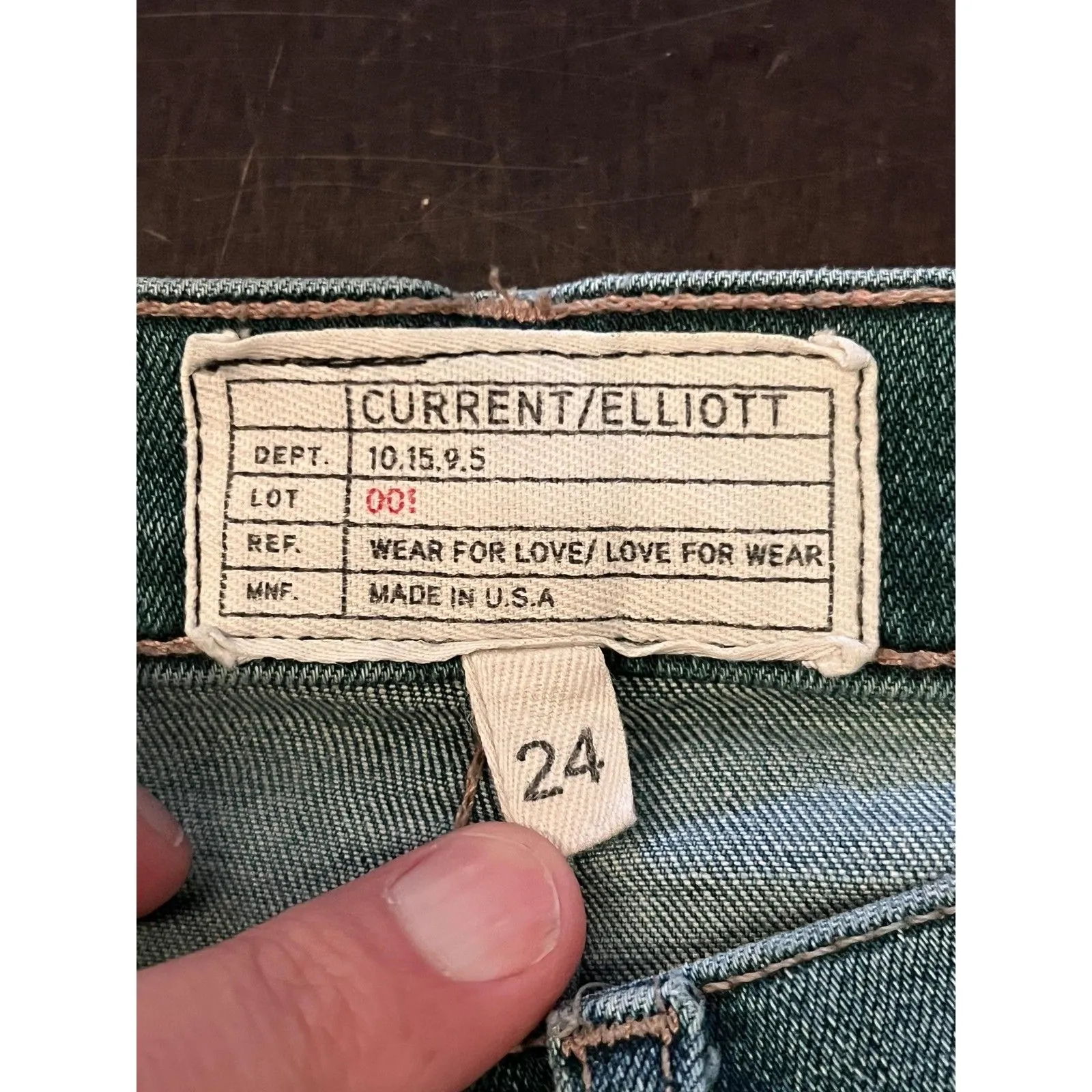 Current/Elliott Jeans Womens 24 Blue The Stiletto Powell Skinny Ankle Made USA - Image 7