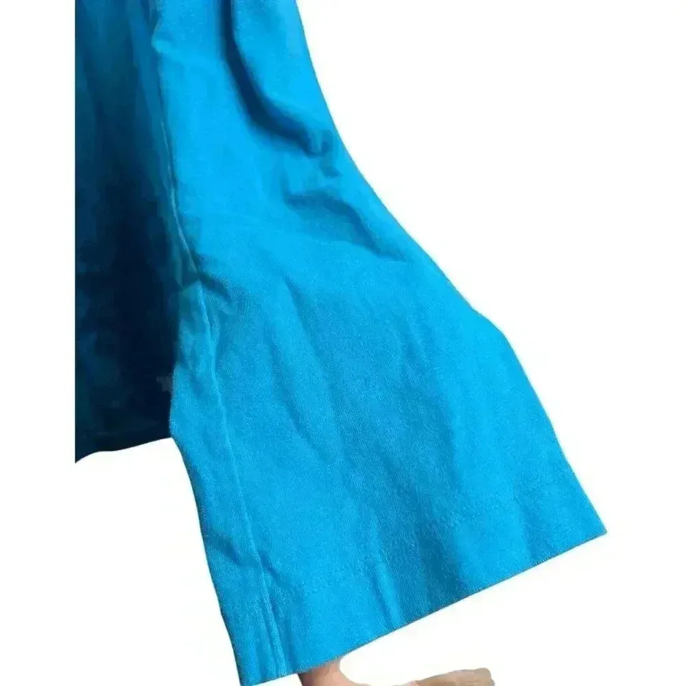 The North Face Women's Blue Ombre Abstract Print Hooded Blouse XL - Image 8