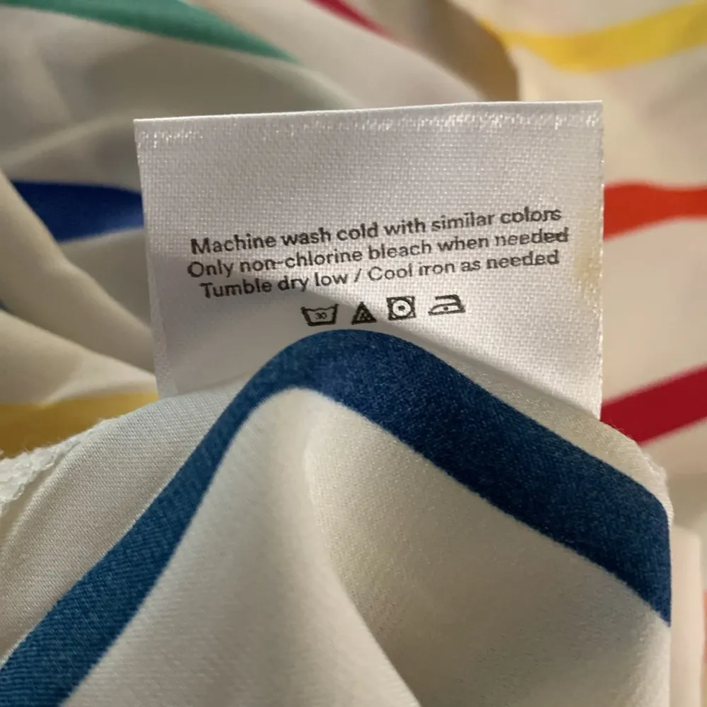 Summersalt The Short Effortless Shirtdress Coverup in Rainbow Stripe Size 1XL - Image 8