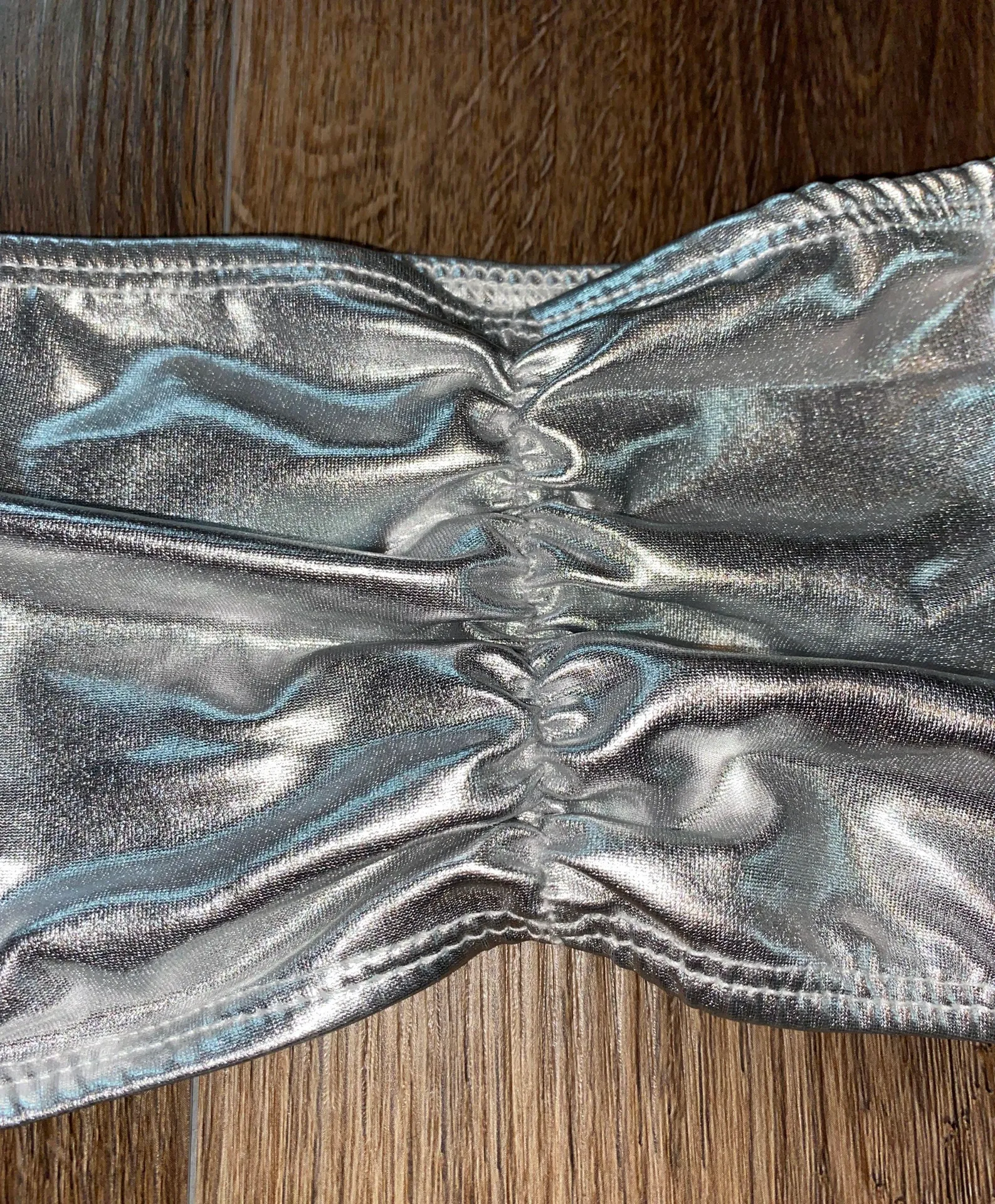 Silver bandeau Top - Image 2