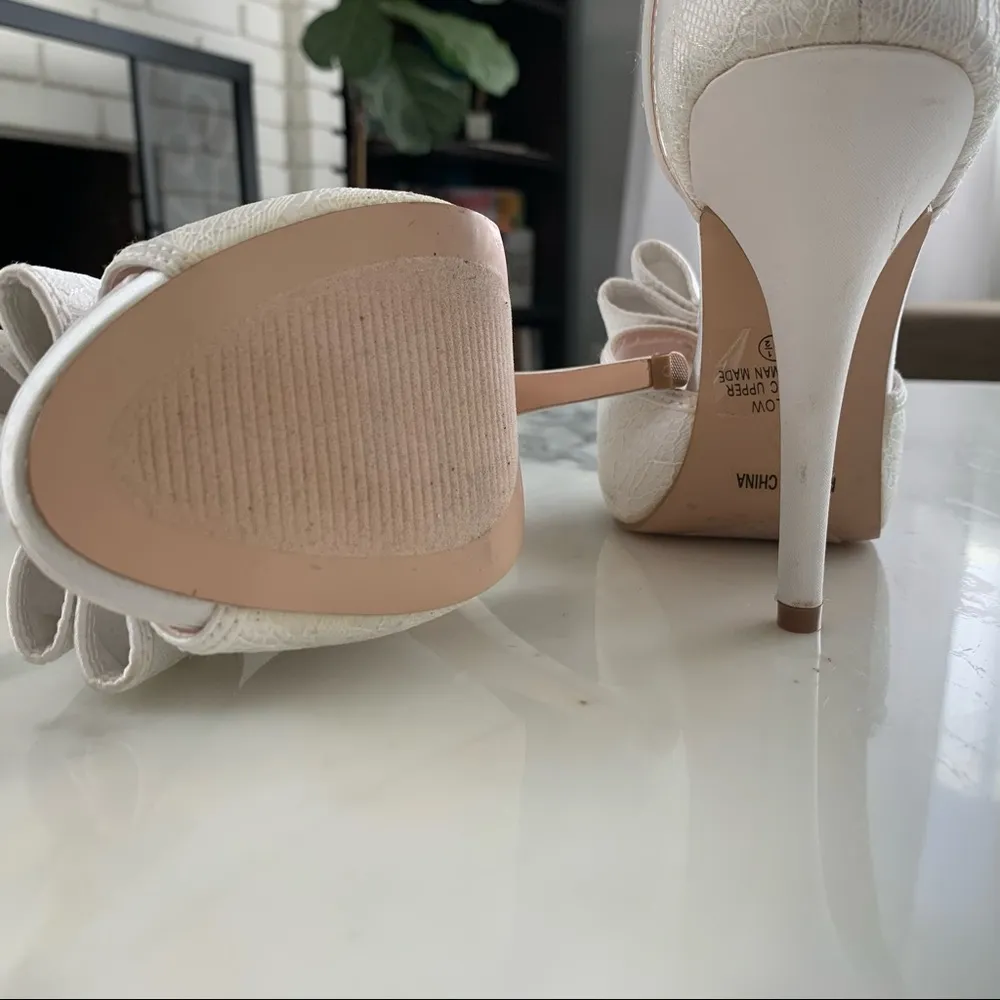 💎💕 Your Party Shoes • Harlow Wedding Heels 💕💎 White Size 5.5 - Image 10