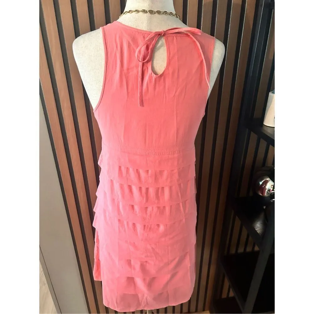 GAP pink dress 100% cotton comfy flowy summer dress beach dress size 0 runs big - Image 4