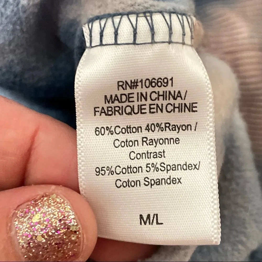 Young fabulous and broke tie dye snap hoodie m/l - Image 7