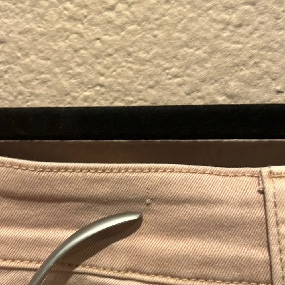 & Denim Khaki Beige Tan Neutral High Waist Curvy Jean Shorts Denim Shorts Size 4 - Image 7