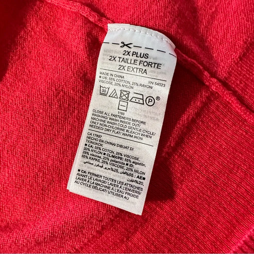 Old Navy women's size 2XL Salmon knit cardigan - Image 5