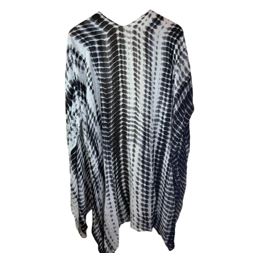 Michael Stars ALLIGATOR Tie Dye Print Convertible Ruana Scarf One‎ Size Cover Up - Image 8
