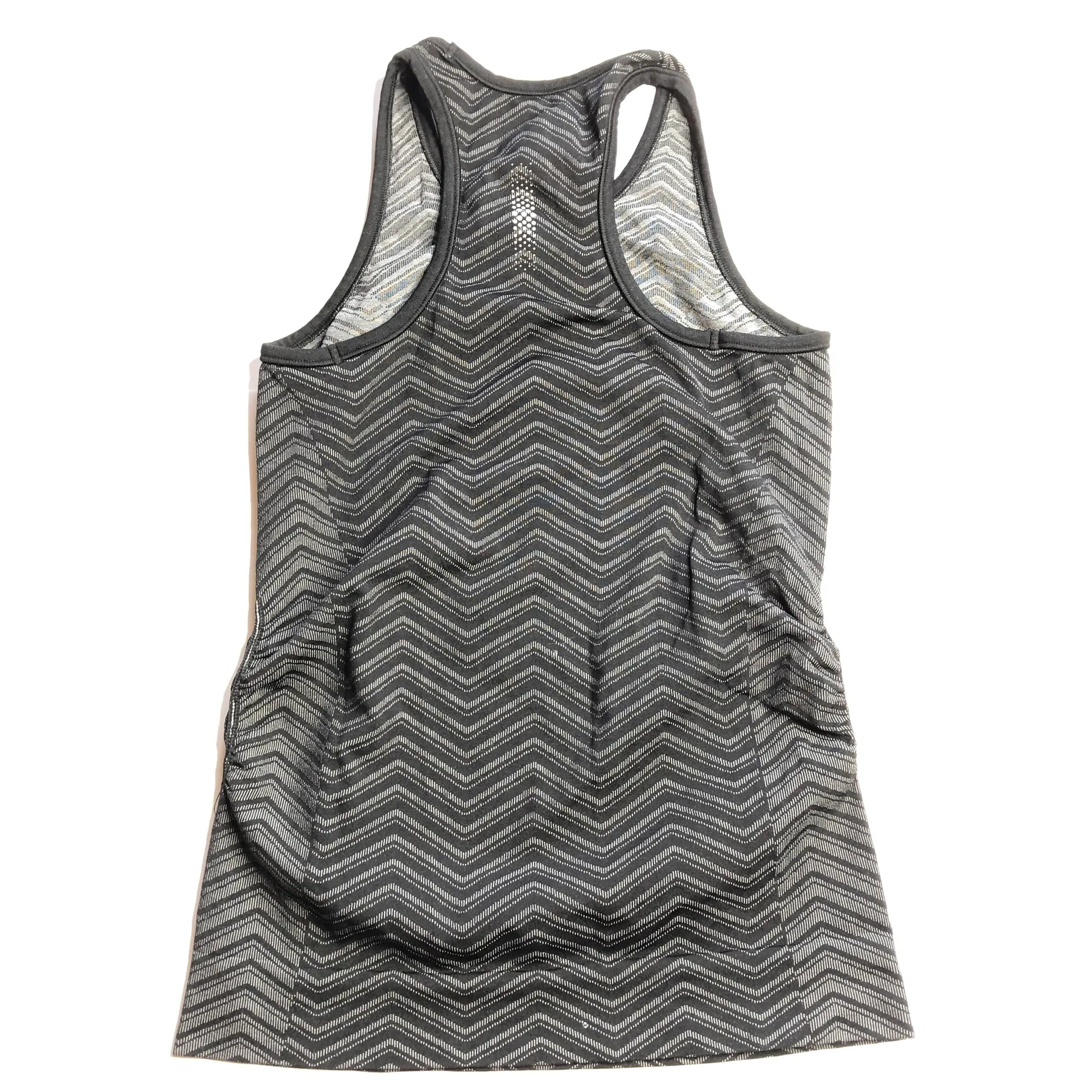 Athleta Finish Fast Line Tank Grey Chevron - Image 2