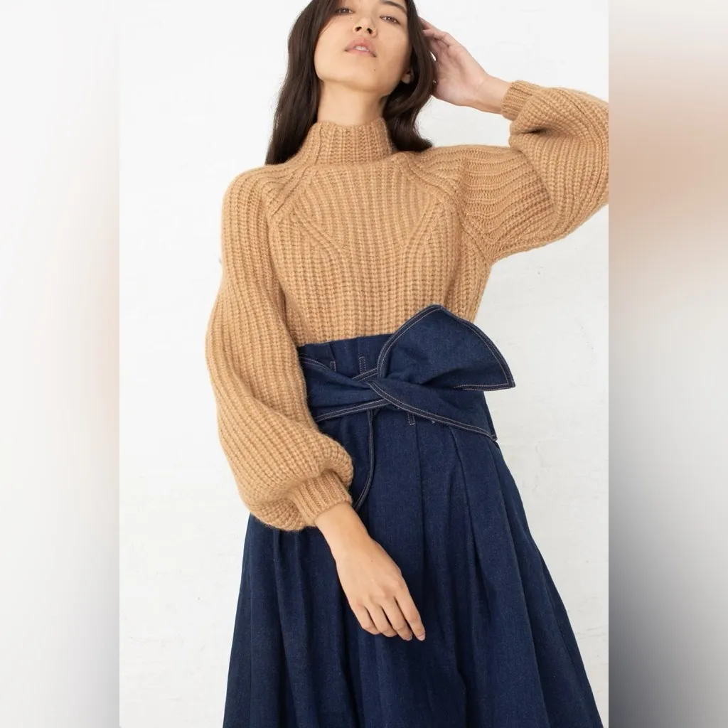 Ulla Johnson Micha Turtleneck in Camel Size Medium - Image 11