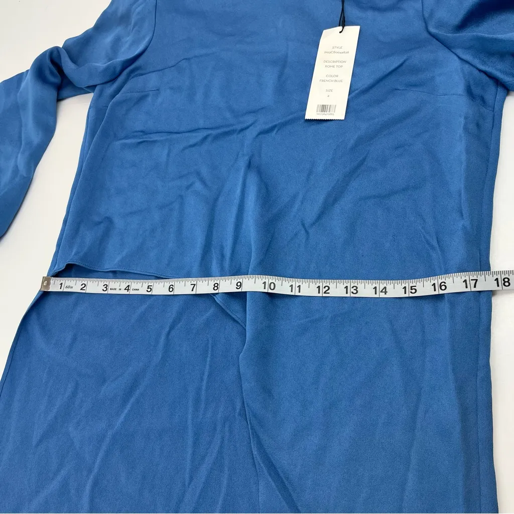Veronica Beard Rome Asymmetrical Midi Tunic Top French Blue Size 4 TOP ONLY NEW - Image 14