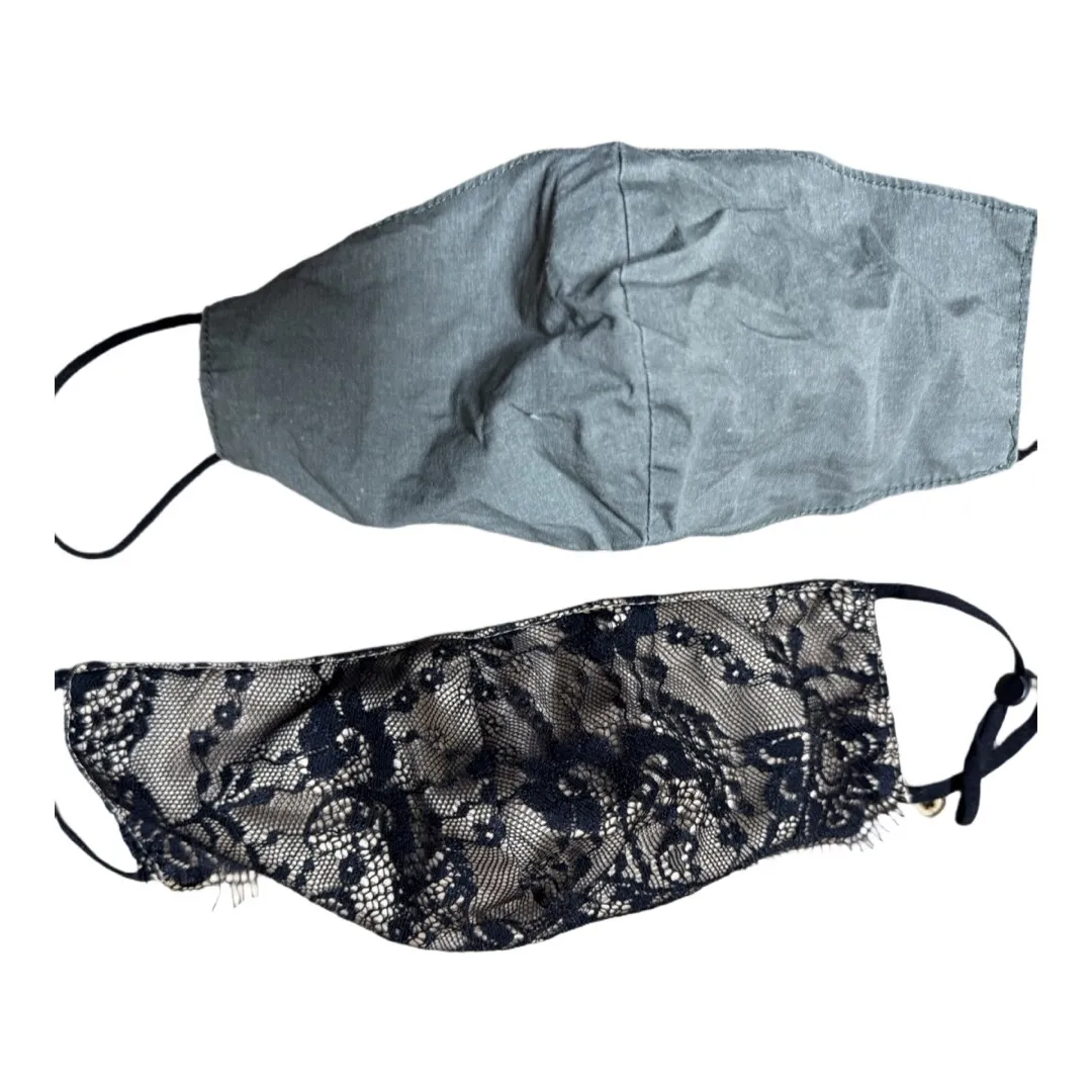 3 pack lace camo green adjustable masks cloth masks cold season fall winter - Image 2