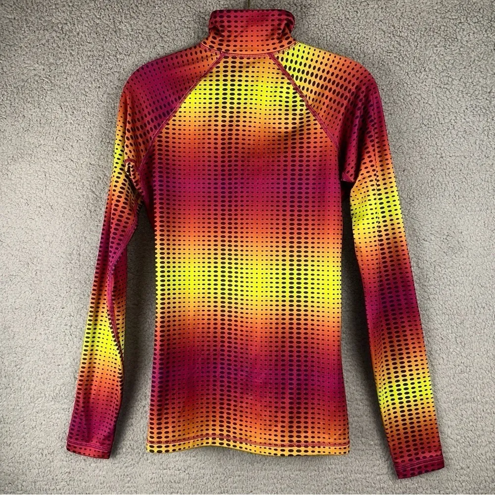 Nike ‎ Womens Medium Pro Dri Fit Hyperwarm Ombre Running Athletic Artsy Pullover - Image 6