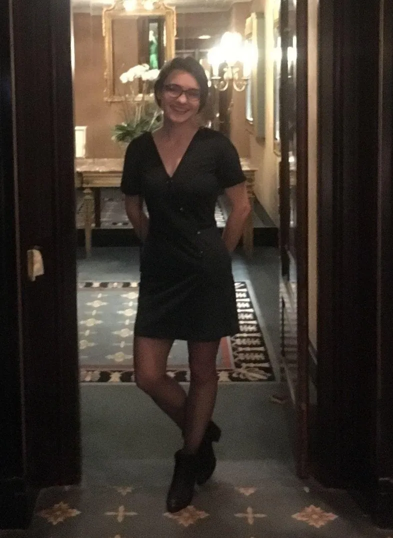 Green Velvet Dress - Image 4