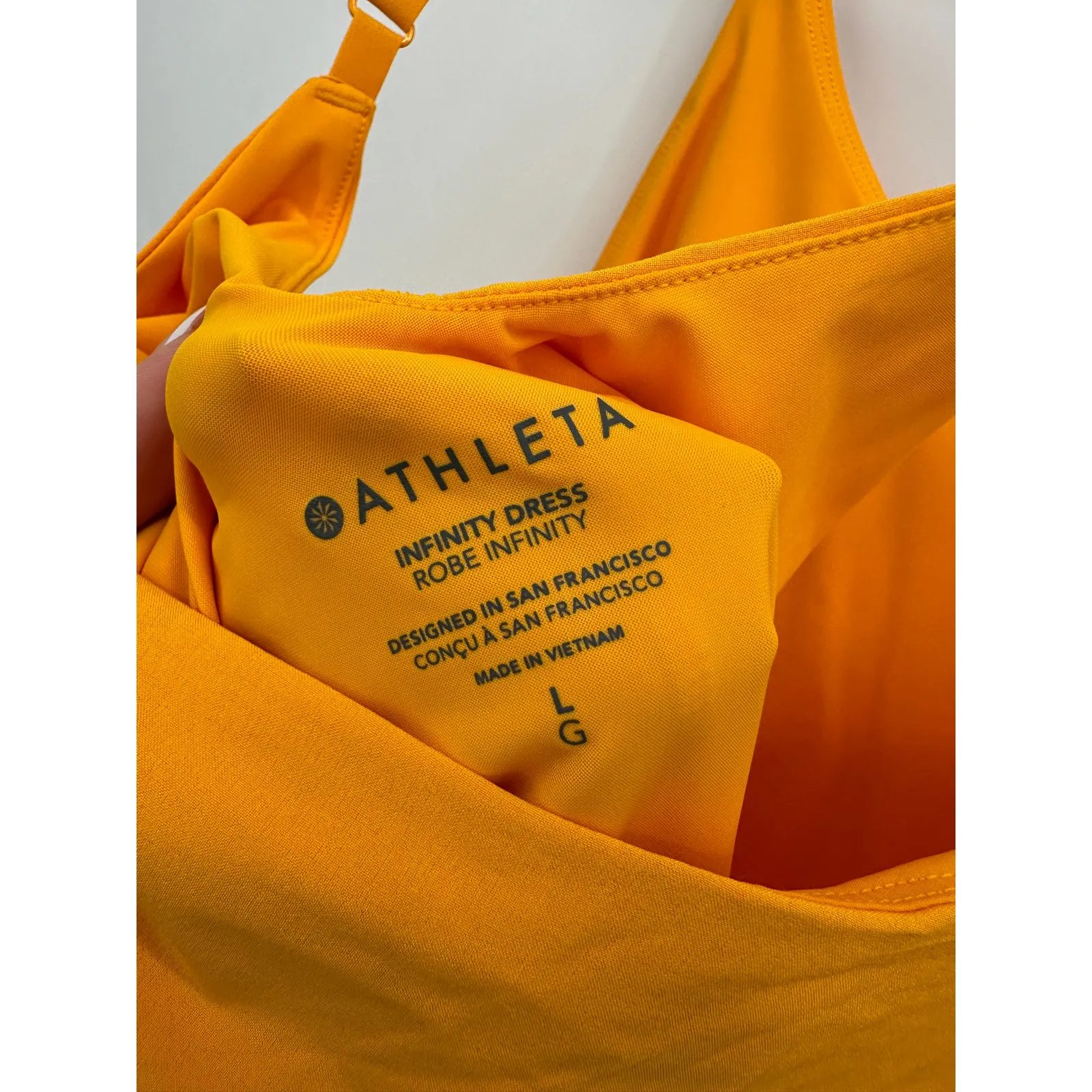 Athleta Womens Orange Infinity Dress Size L NWT Golf Tennis Pickleball - Image 9