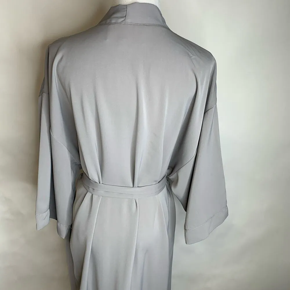 Birdy Grey Robe Light Gray Fabric M/L - Image 3
