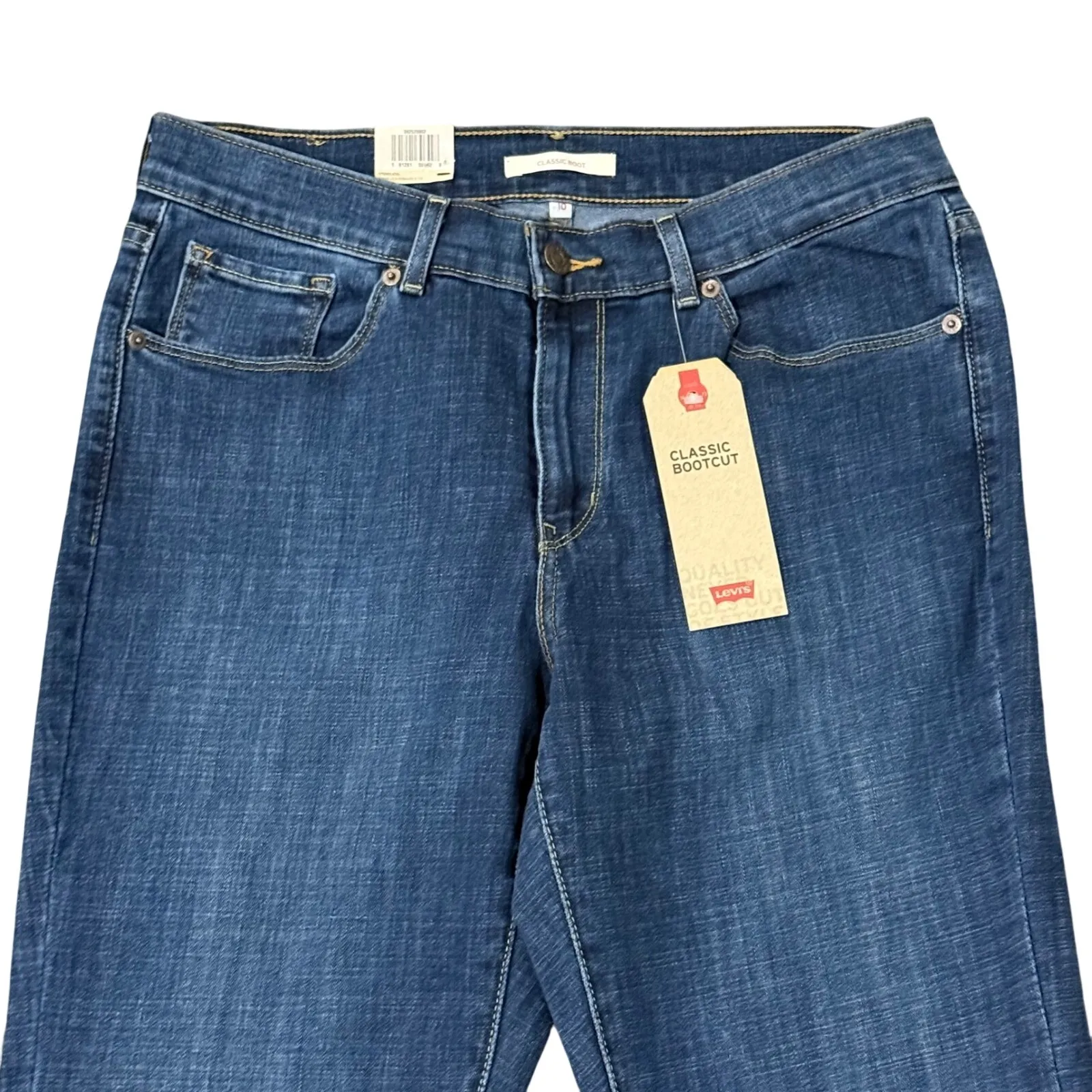 Levi's 392520002 Womens ClassicBootcut Jean Medium Wash Size 10 - Image 4