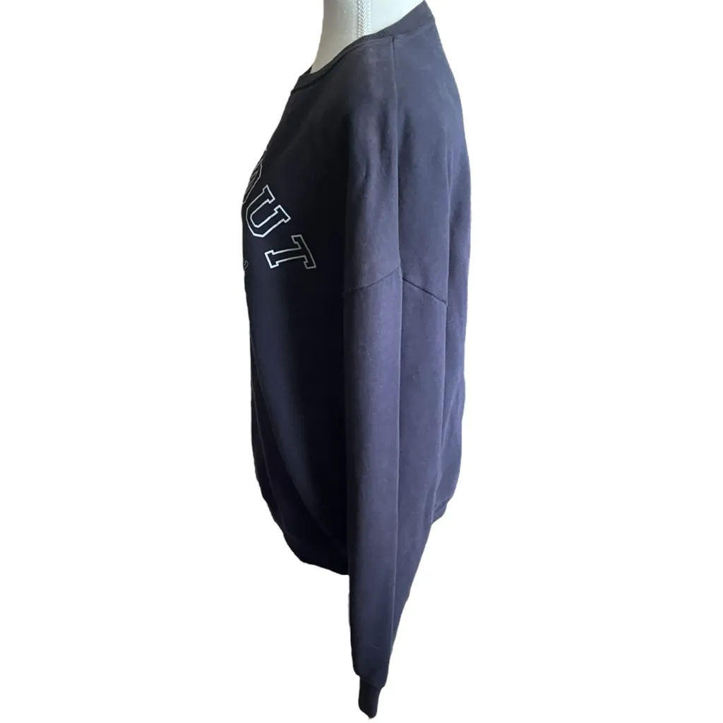 Kule‎ Cotton Raleigh The Dropout Sweatshirt Women's XS Relaxed Crewneck Casual Blue - Image 5