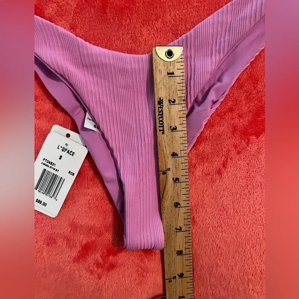 l*space L* S Cabana Bitsy Bikini Bottom Camellia NWT - Image 9