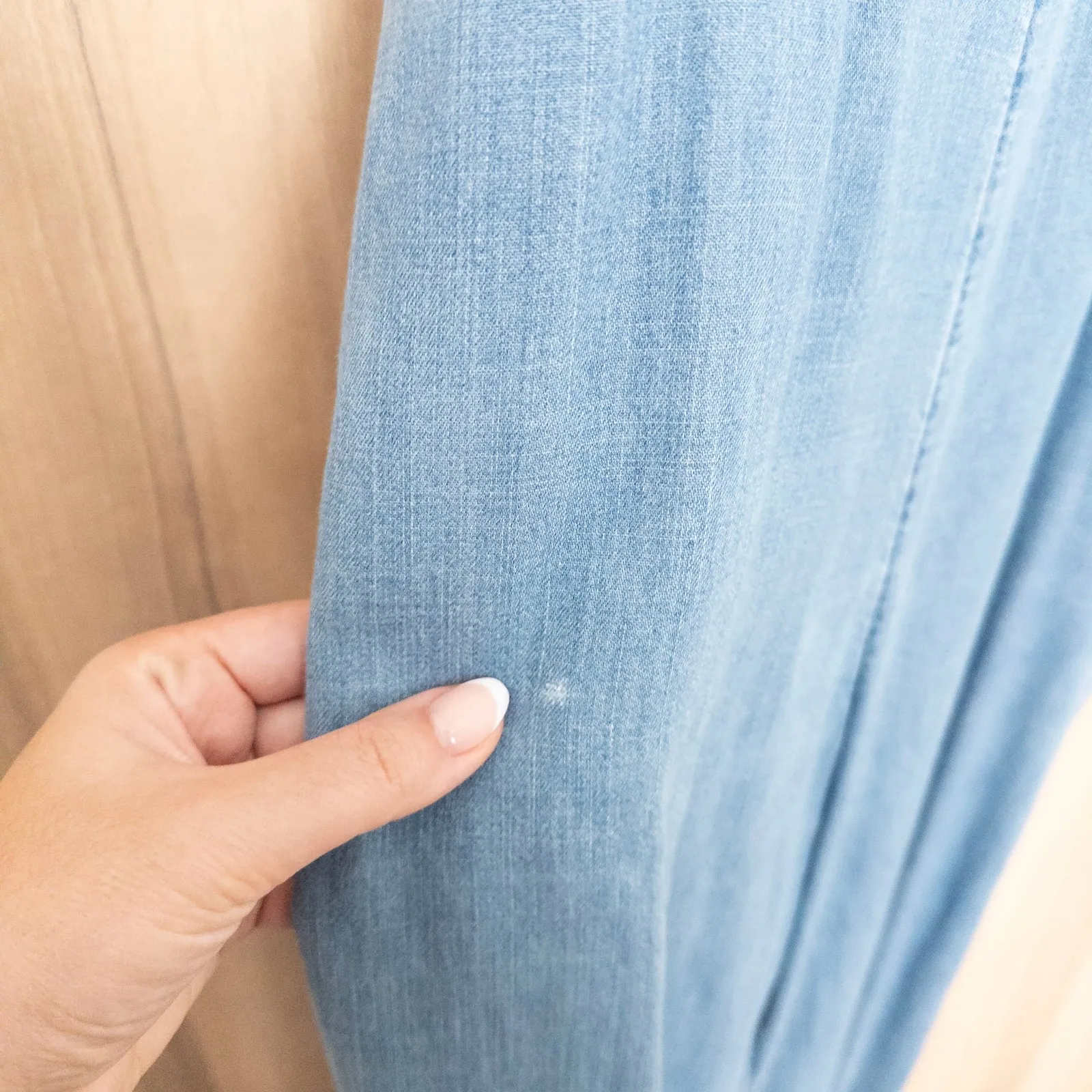 Abercrombie & Fitch Womens Denim Jumpsuit Size M Blue Wide Leg Casual Y2K Street - Image 4