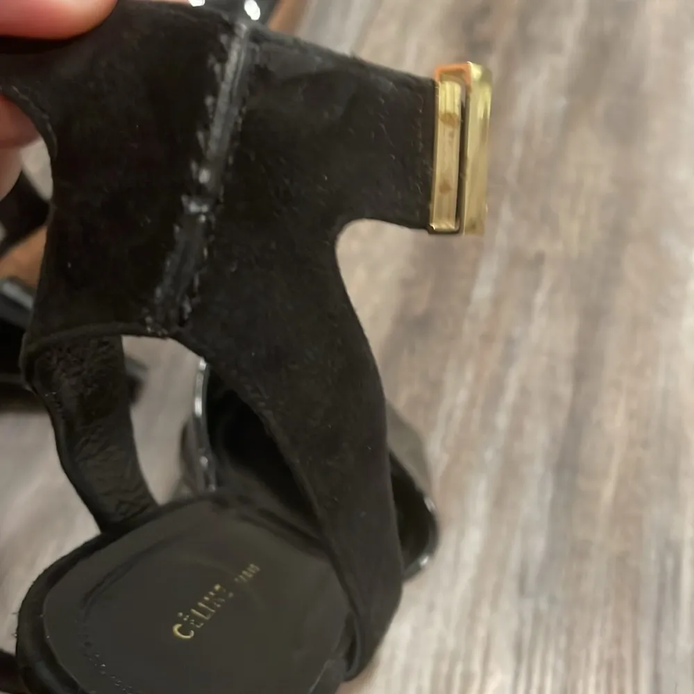 CELINE  Square Toe Ankle Strap Sandals size  40 - Image 12