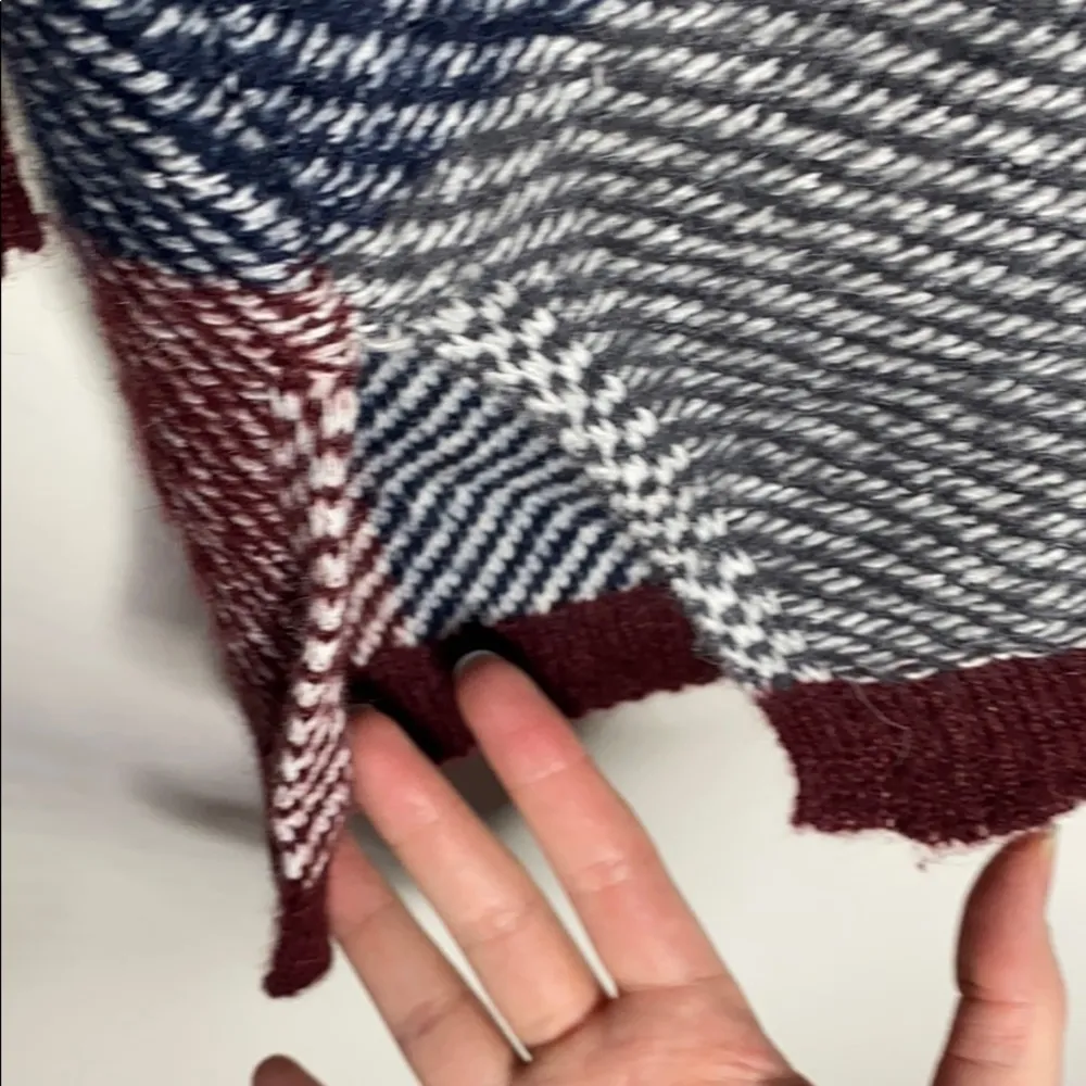 Lucky Brand plaid wool blend open long cardigan size XS - Image 94