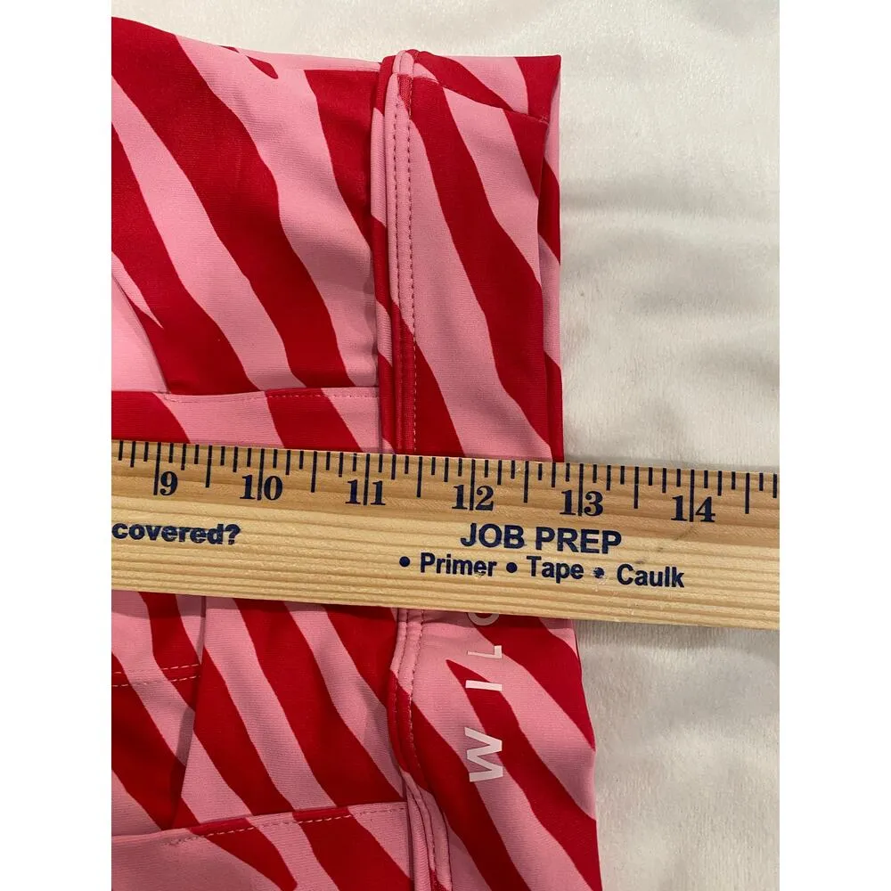 NWT Wilo The Label Contour Pink Zebra Print Sports Bra Wide Strap Pink Women's S - Image 7