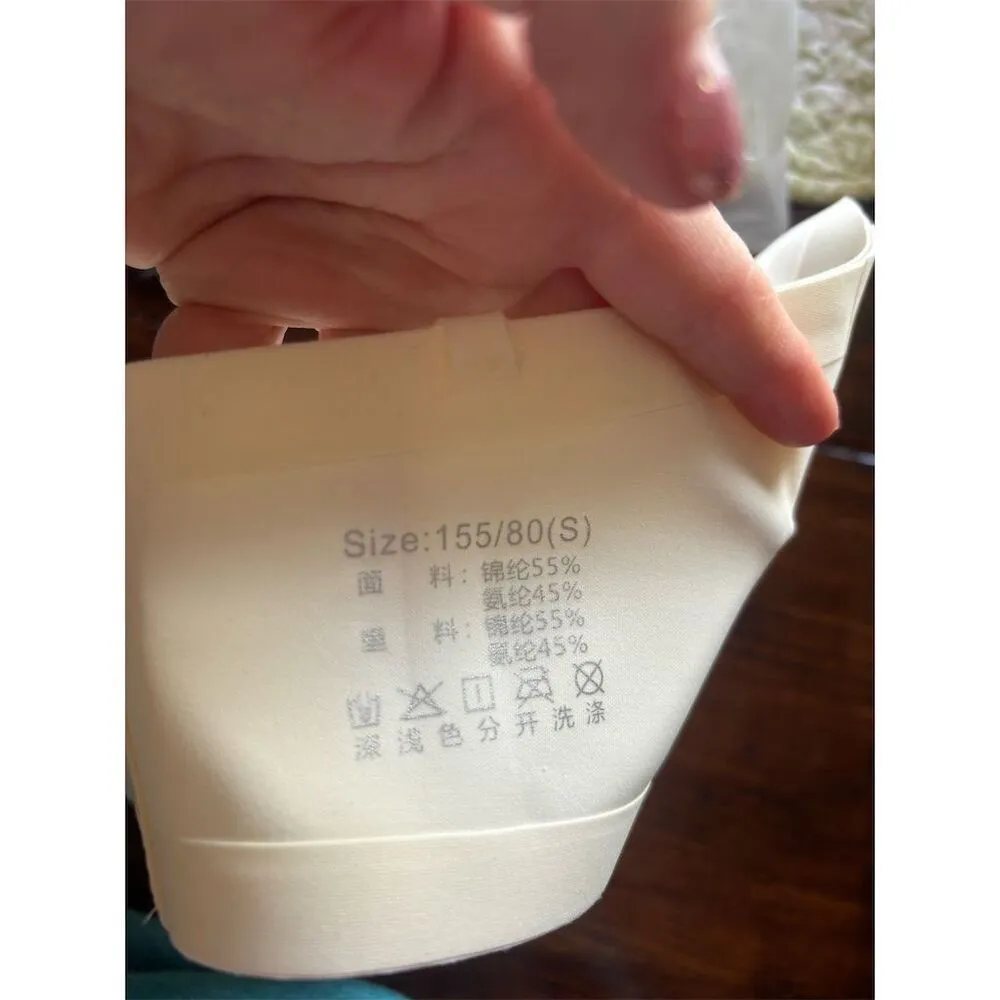 No brand Women's Seamless Strapless Bandeau Bra Cream Size S - Image 3