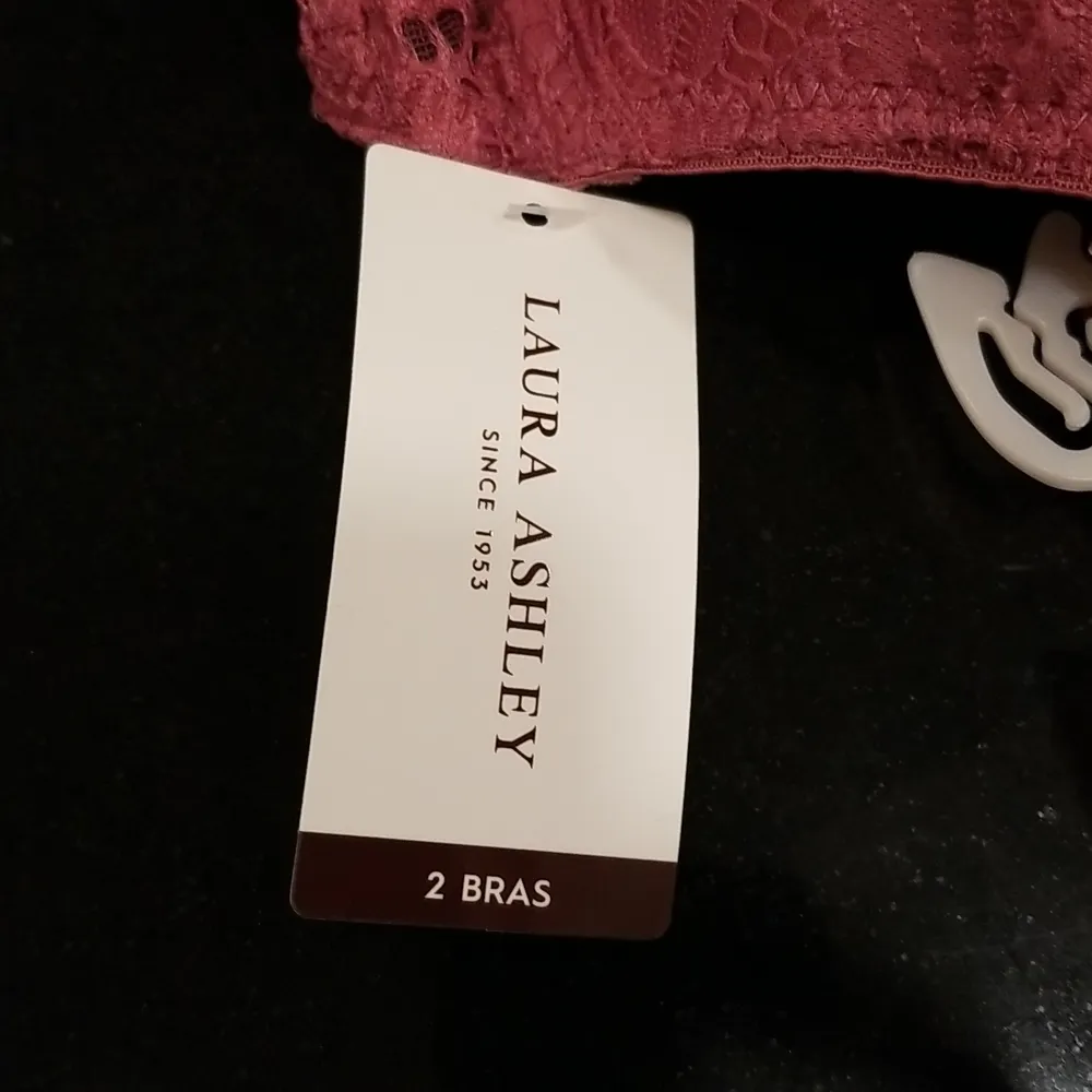 đź’•LAURA ASHLEYđź’• 2 Pack Bras ~ Pink & Blue Lace 34C NWT - Image 12