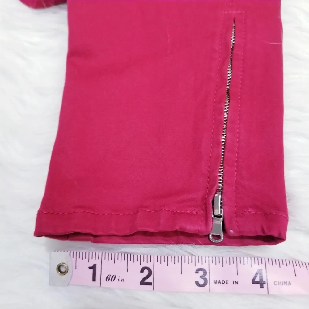 J Brand Red Burn Ankle Crop zippers Slim Skinny - Image 7