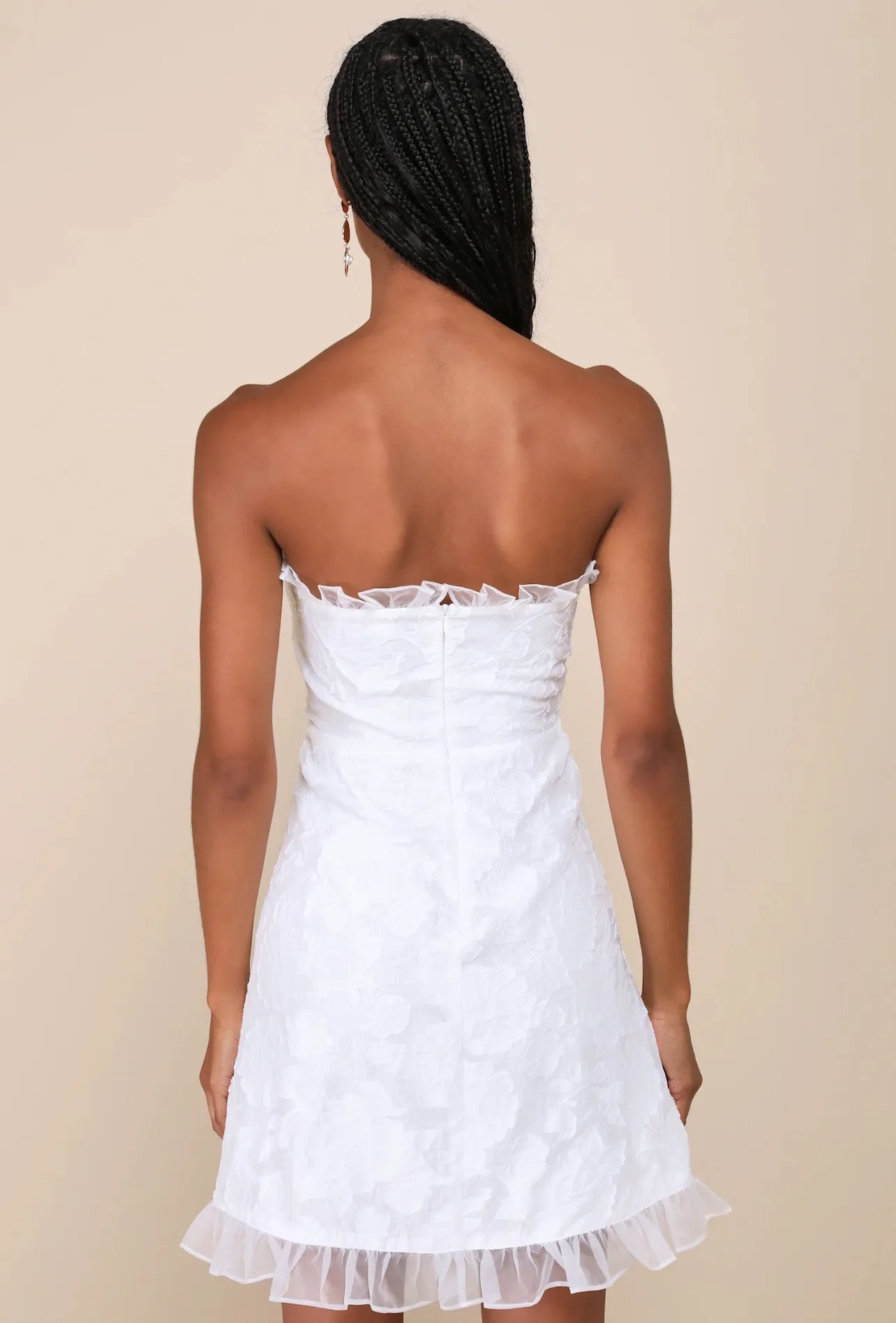 White Mini Dress - Image 2