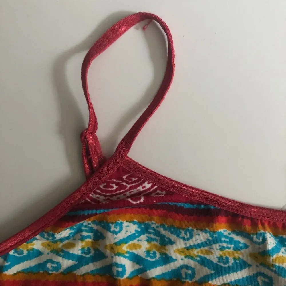 Wet Seal  Womens Basic Print Spaghetti  Strap Tank Sz L - Image 6