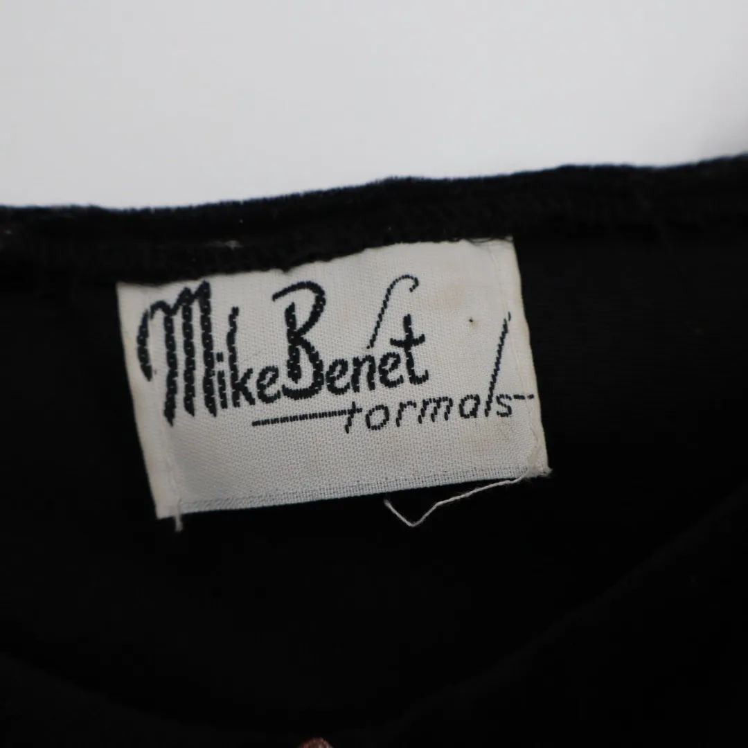 Mike Benet Formals Black One Shoulder Asymmetrical Hem Evening Gown Size M - Image 3