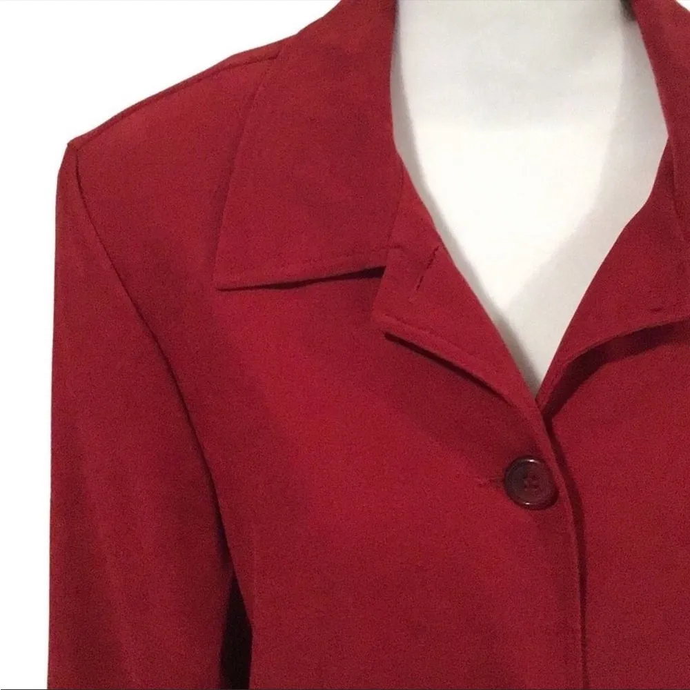 ♥️Briggs New York Button Down Red Top♥️ ~small - Image 2