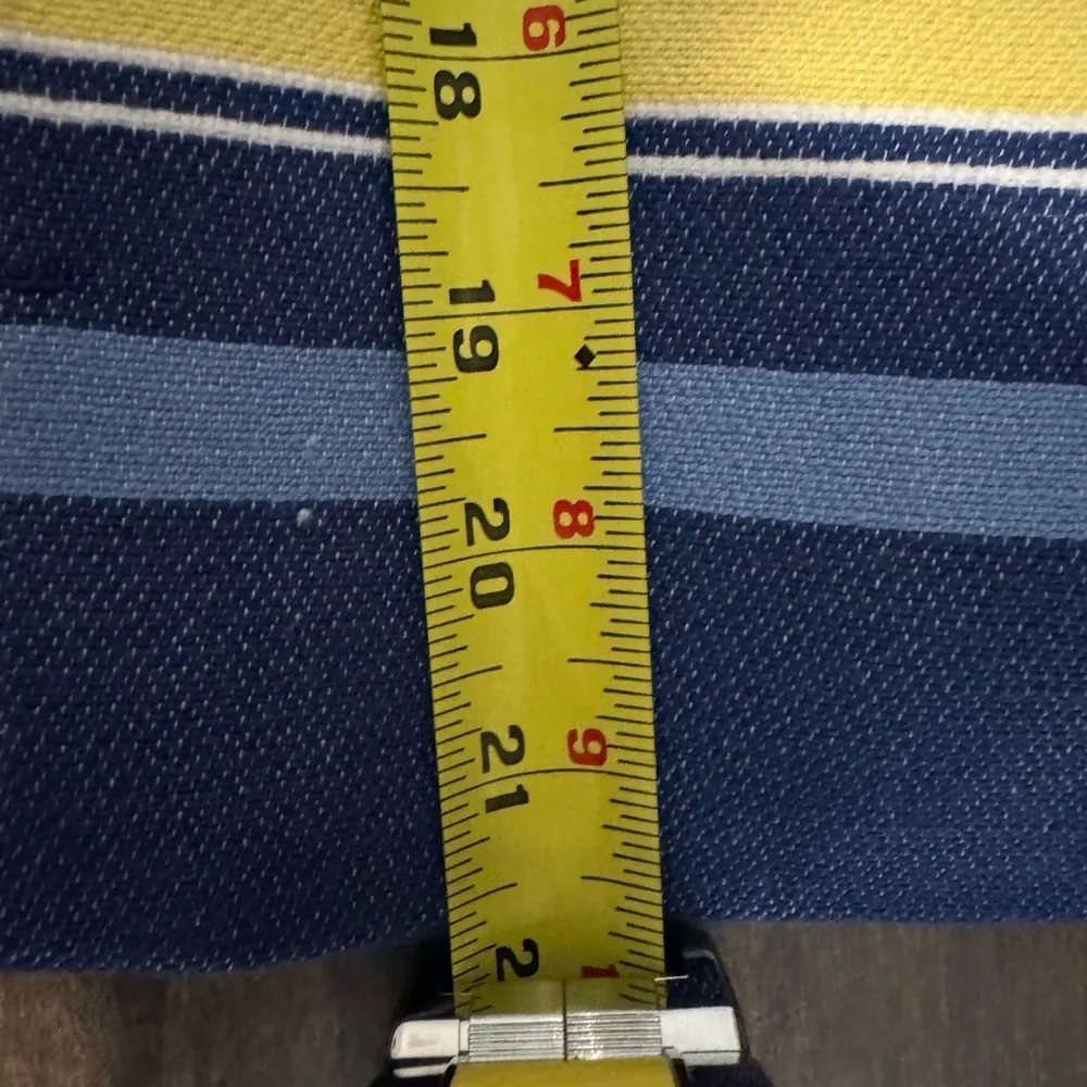 TALBOTS Yellow & Blue Blazer Size 2 Fully Lined Open Front Pockets Stylish Fun - Image 15