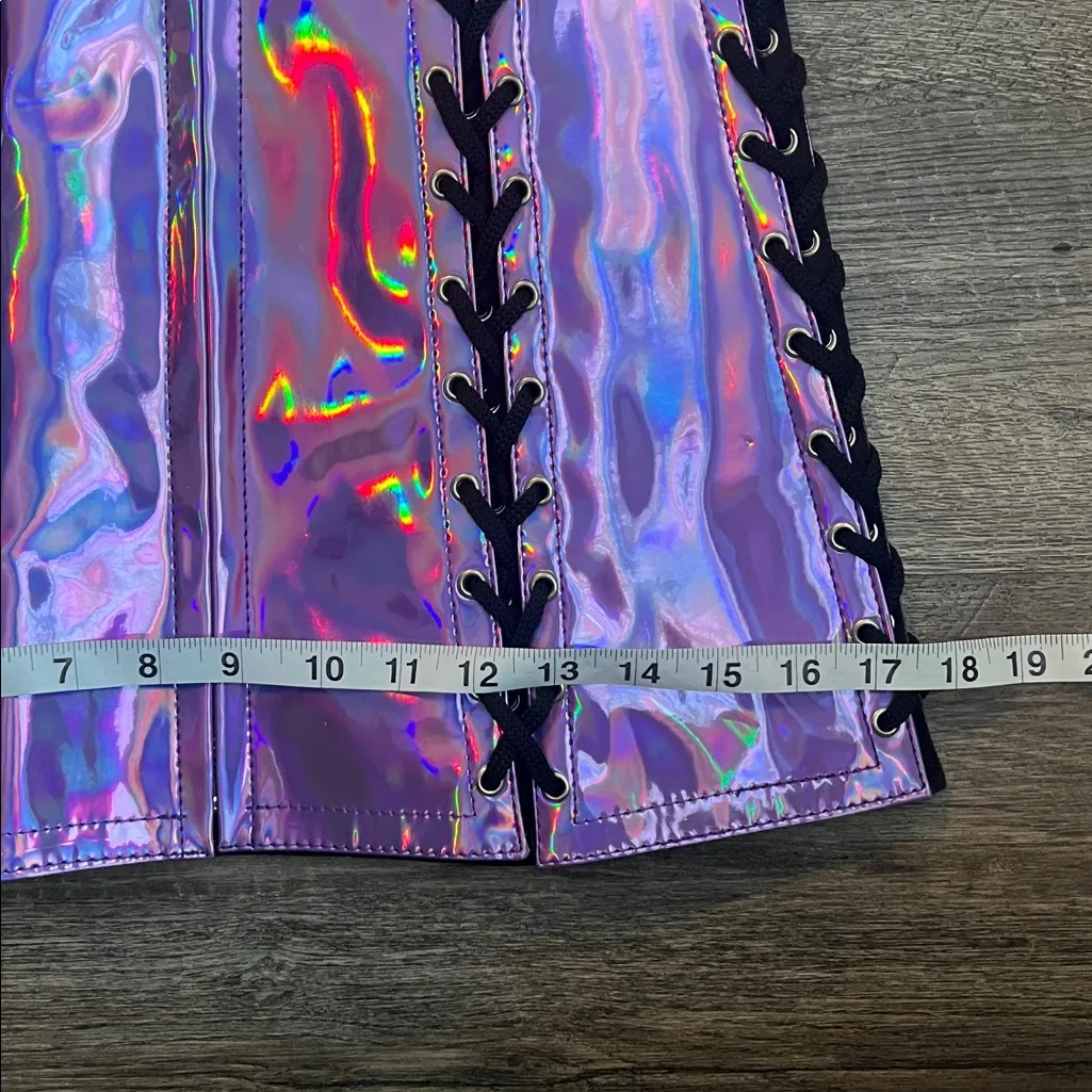 Daisy Corsets Lavender Holographic Skirt L Purple Size L - Image 7