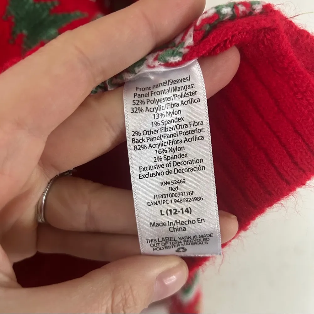 Holiday Time Ugly Christmas Sweater Holiday Winter Party Comfy Soft Large - Image 3