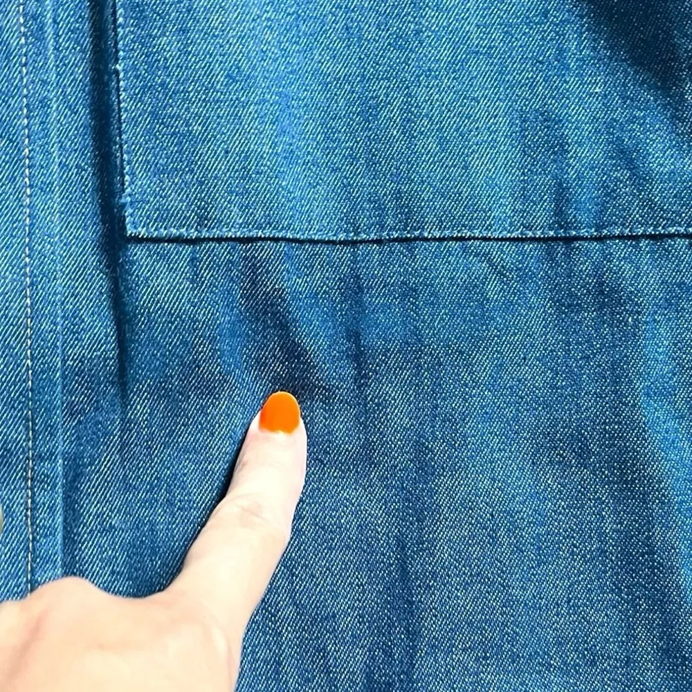 Vintage petrina and company USA made Denim Long Sleeve Button - Image 7