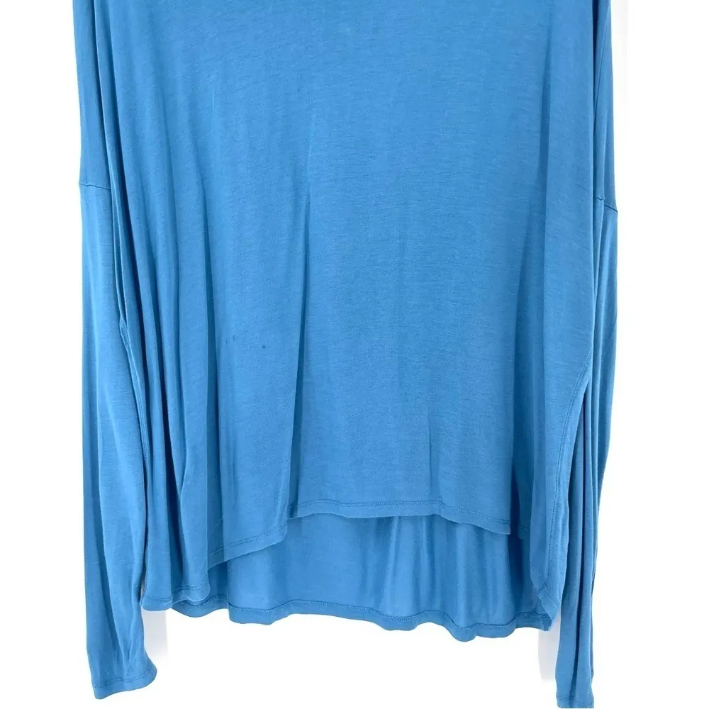 Vince Drop Shoulder Long Sleeve Blue Shirt - Image 4