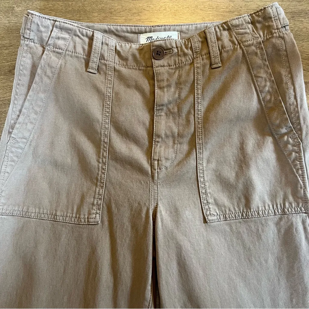 Madewell Low-Slung Baggy Utility Pants in Faded Birch Brown Size 26 - Image 9