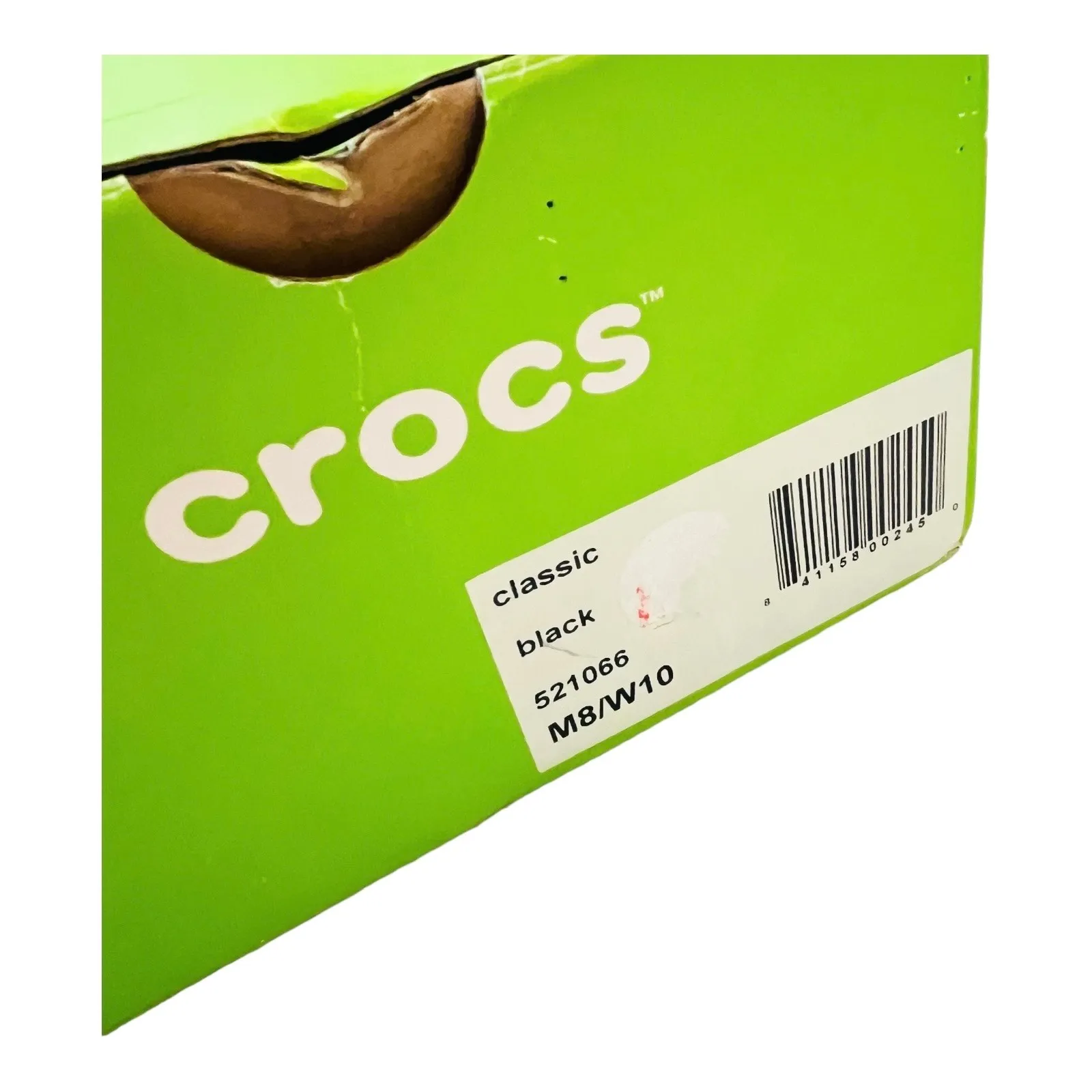 Black Crocs Shoes Mens 8 Clogs Women's 10, EU 41, UK 7.5 Sandals Straps New Box - Image 5