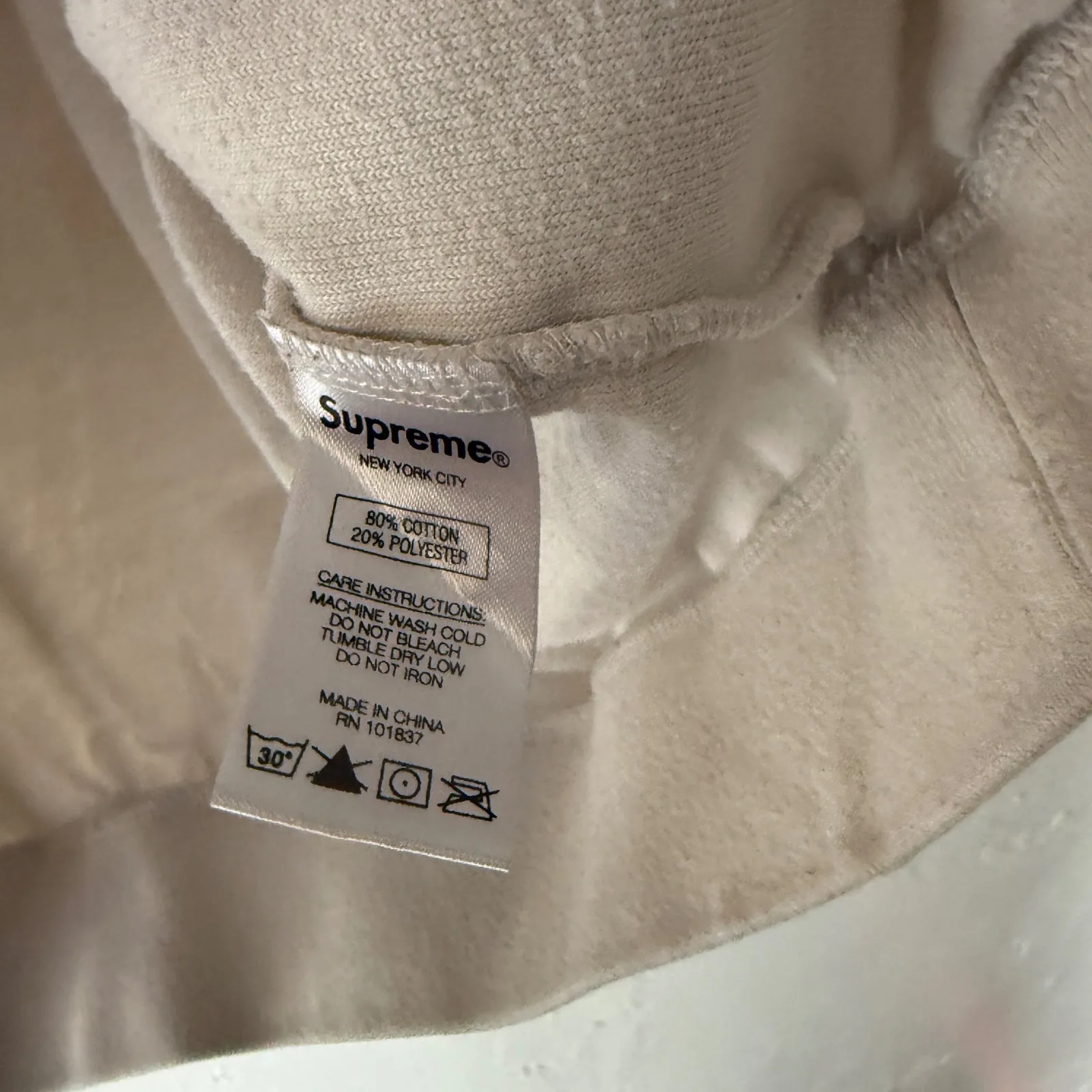 Supreme Y2k Velour Rugby Shirt Pink White Striped Embroidered Logo Size S - Image 9