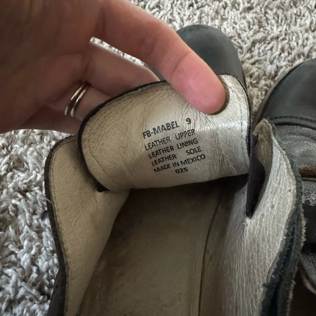 Freebird 9 Mabel Black Leather Oxford Shoes - Image 9