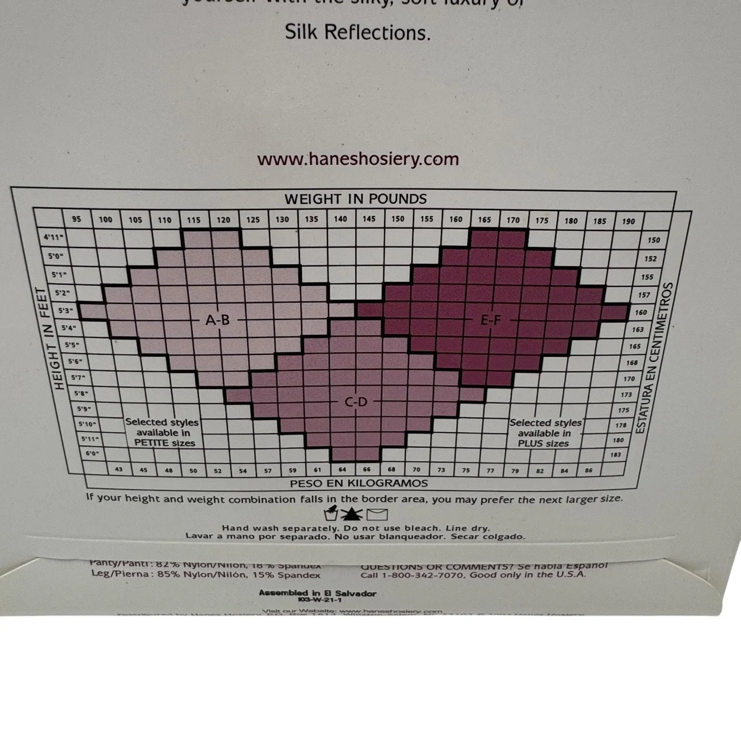 Hanes Silk Reflections Silky Sheer Control Top Pantyhose Reinforced Toe Jet EF - Image 4