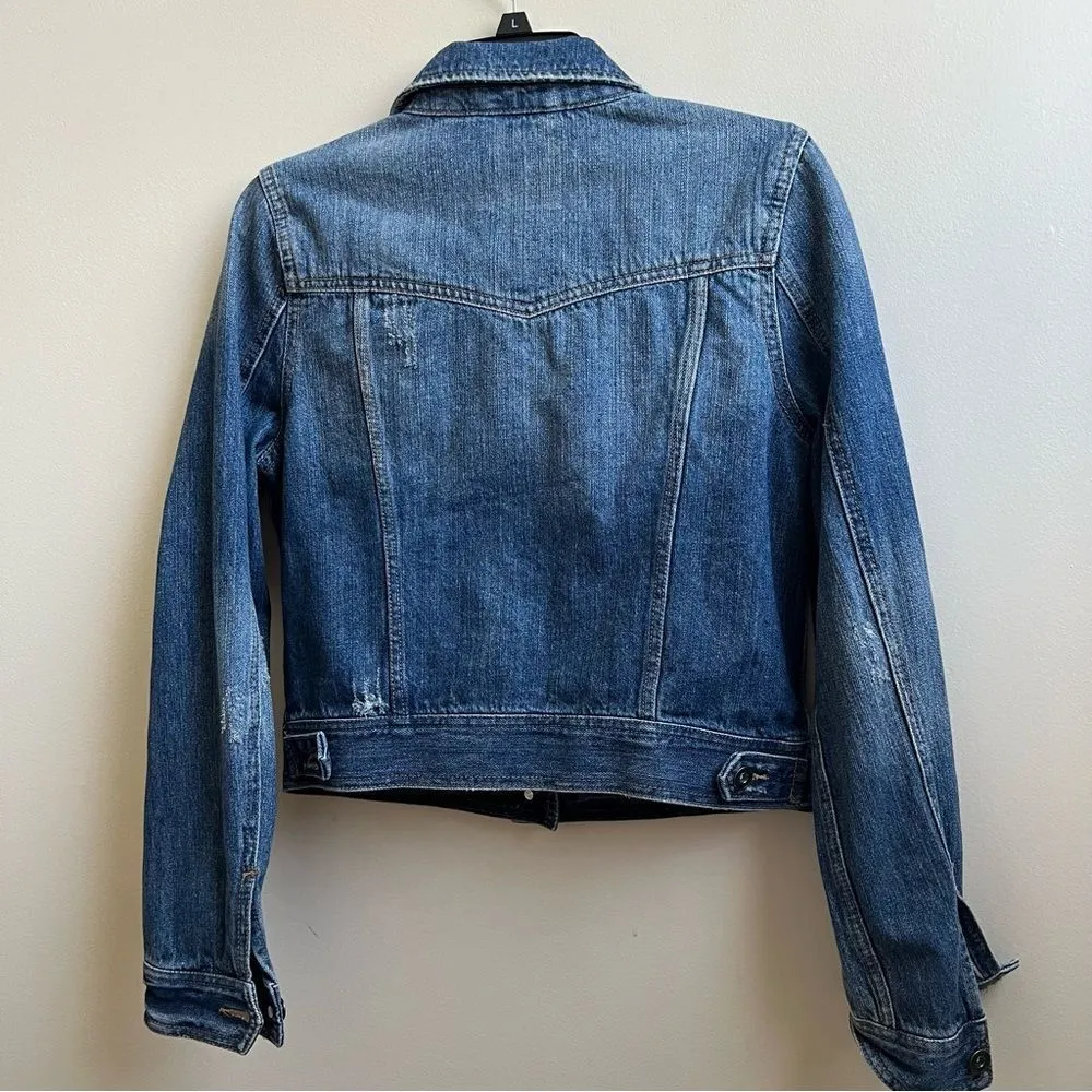Forever 21 premium denim blue jean jacket Size Medium - Image 2