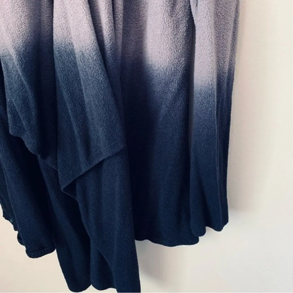 Barefoot Dreams Cozy Chic Lit Calypso Ombré Hi/lo Open Cardigan Pewter/Black S/M - Image 6