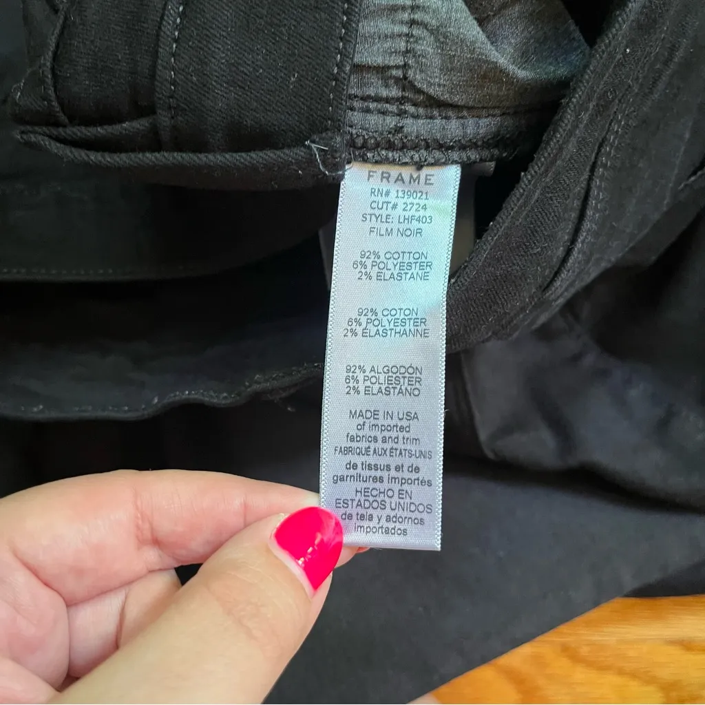 Frame le high flare black jeans size 29 - Image 7