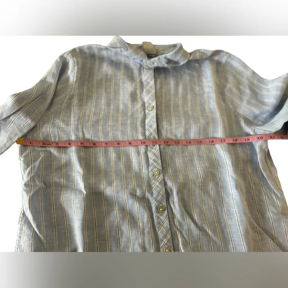 Chico’s coral no iron button front top‎ size 2 or L - Image 9