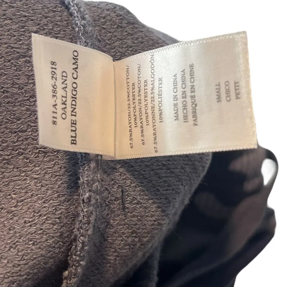 Rails Oakland‎ Sweatpant Blue Indigo Camo Women's S Jogger Casual Loungewear - Image 6