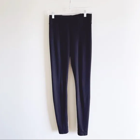 H&M | Black Wide Elastic Band Waist Leggings Sz XS - Image 2