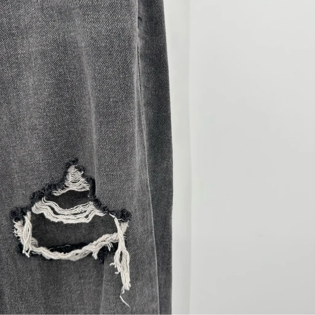 PacSun | Faded Black Ripped Mom Jeans Size 26 - Image 5